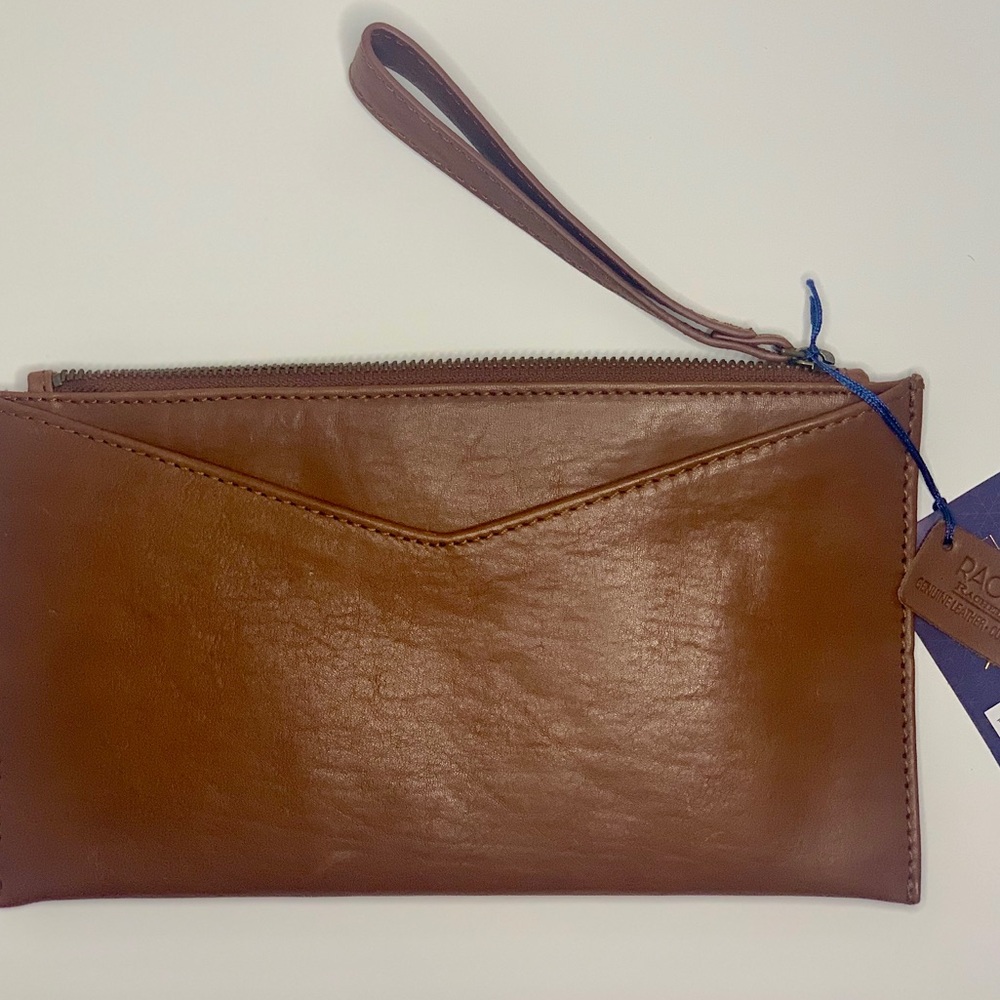 RACHEL ROY Leather Wristlet NEW NEVER USED